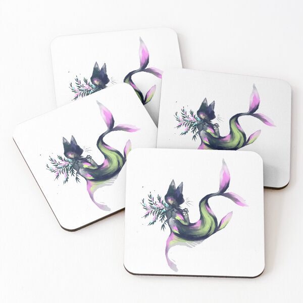 Item preview, mercat with flower seaweed designed and sold by snowysaur.