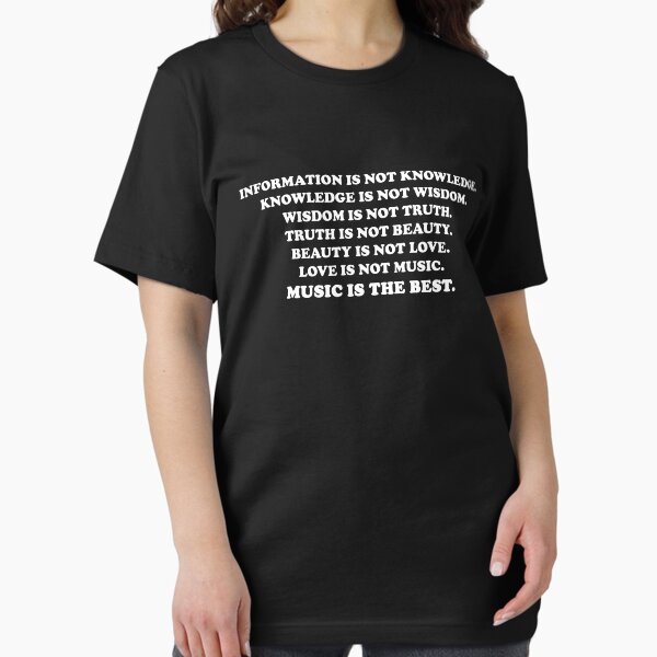 Item preview, "Information Is Not Knowledge" Zappa quote designed and sold by OnlyCoolVibes.
