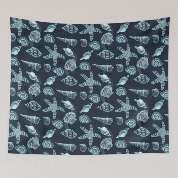 Item preview, Aquatic pattern - Deep blue sea designed and sold by MonoMano.