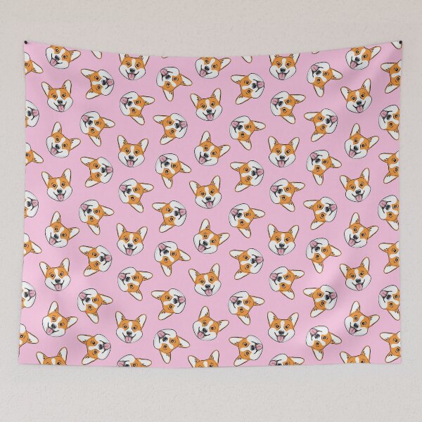 Item preview, Corgi - Pembroke Welsh Corgi Dog Breed - pink designed and sold by littlearrow.