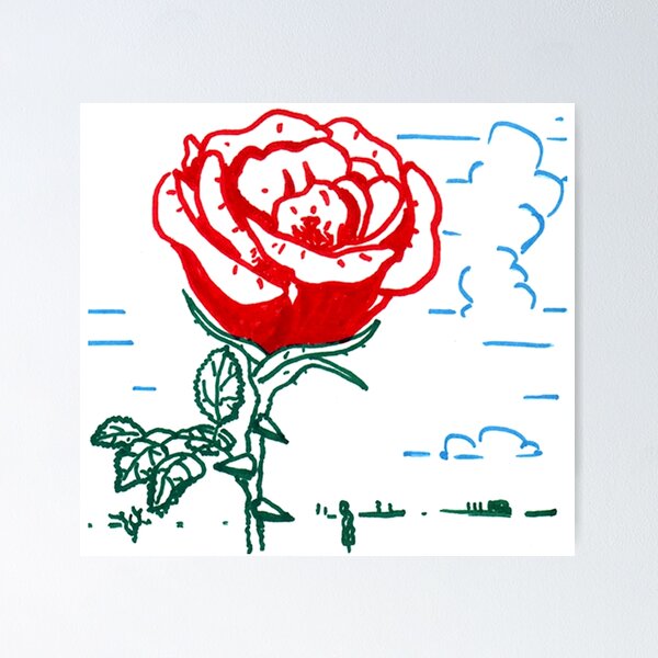 Item preview, Red Rose Abloom designed and sold by hajarsdeco.