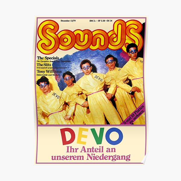 DEVO - MAGAZINE COVER Poster