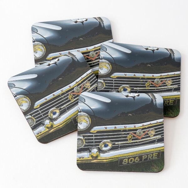 Item preview, The front of a blue 1957 Vauxhall Cresta on display at a car show designed and sold by Graham Cornall.