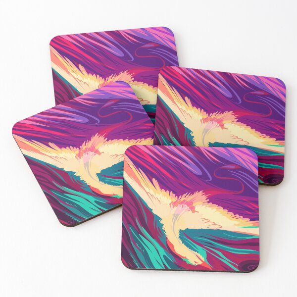 Item preview, colorful bird flying designed and sold by snowysaur.