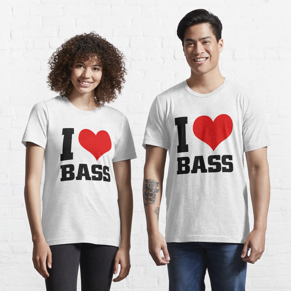 I Love Bass Poster By Thestarrysky Redbubble