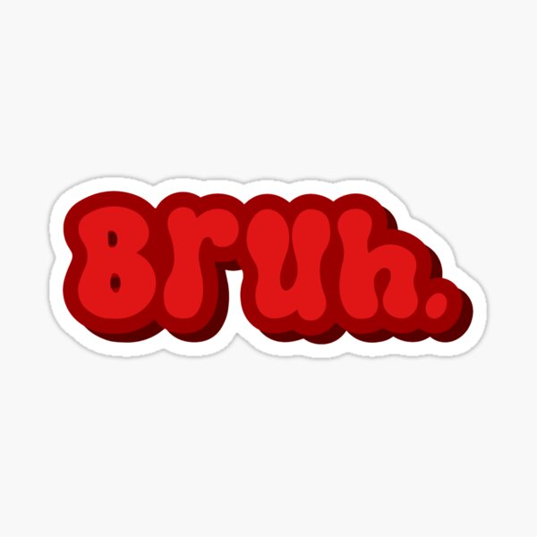 Aesthetic Bruh Stickers Redbubble - roblox girl avatar cute bruh girl wallpapers