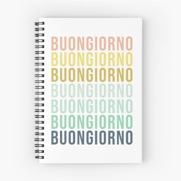 Item preview, Buongiorno Hola italiano en pasteles terrosos designed and sold by JuneJournal.
