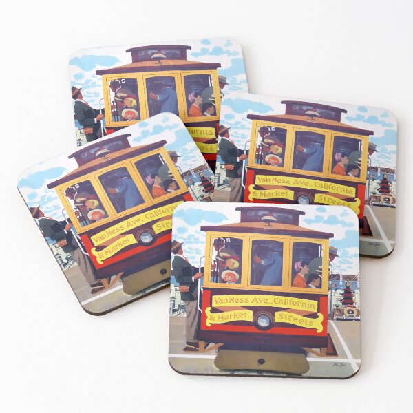 Item preview, SAN FRANCISCO CABLE CAR designed and sold by stickart-marek.