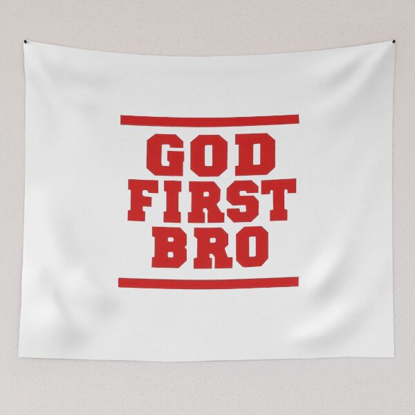 Item preview, God First Bro Put God First designed and sold by Rowena Jones.