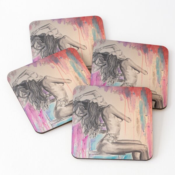 Item preview, Woman Figurative Art Head Over Heels designed and sold by jasonsauve.