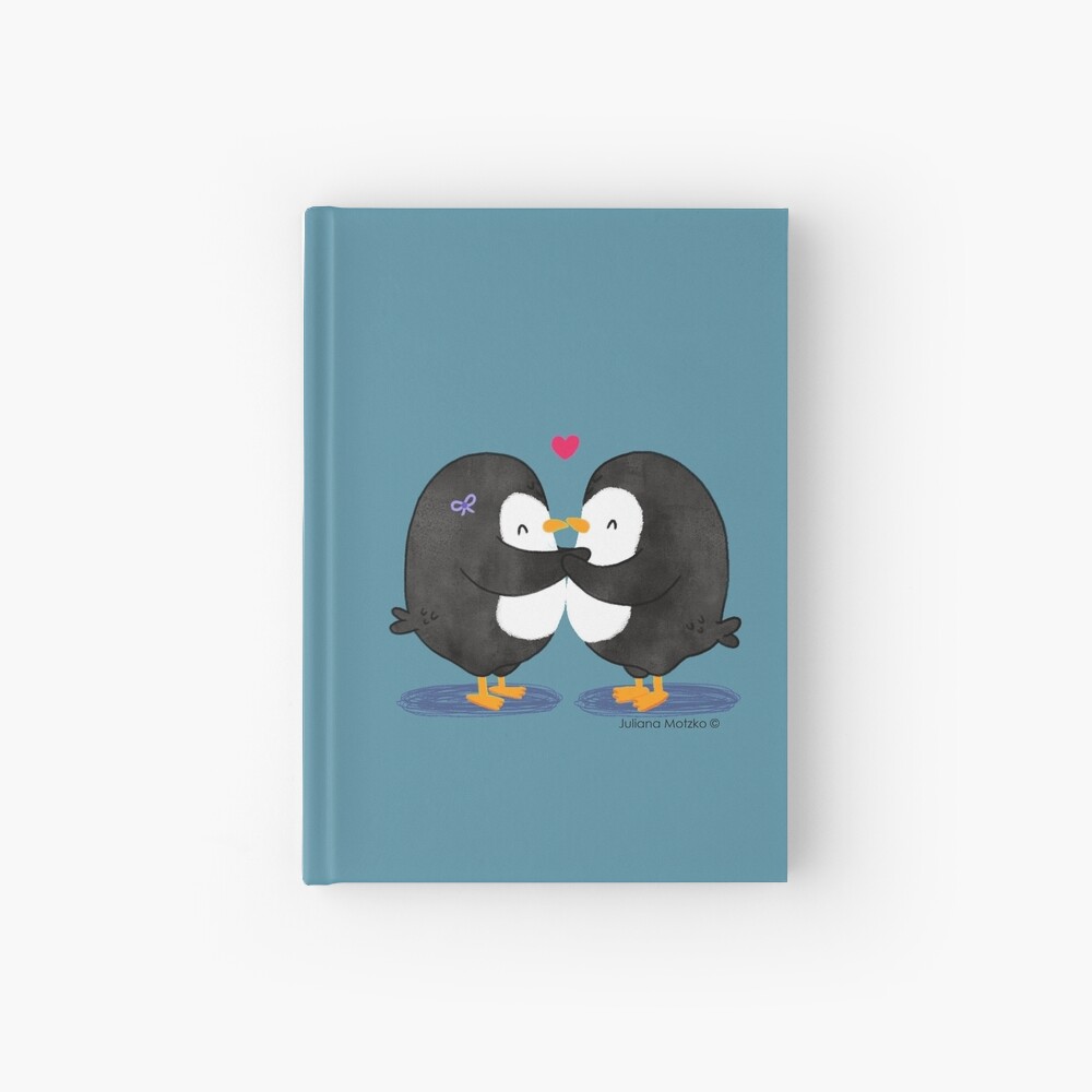 Falling in Love Penguins Hardcover Journal