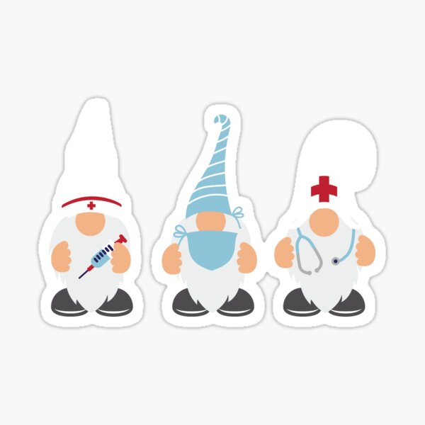 Download Nurse Gnome Svg Doctor Gnomes Svg Medical Gnomes Svg Dxf Sticker By Brackerdesign Redbubble