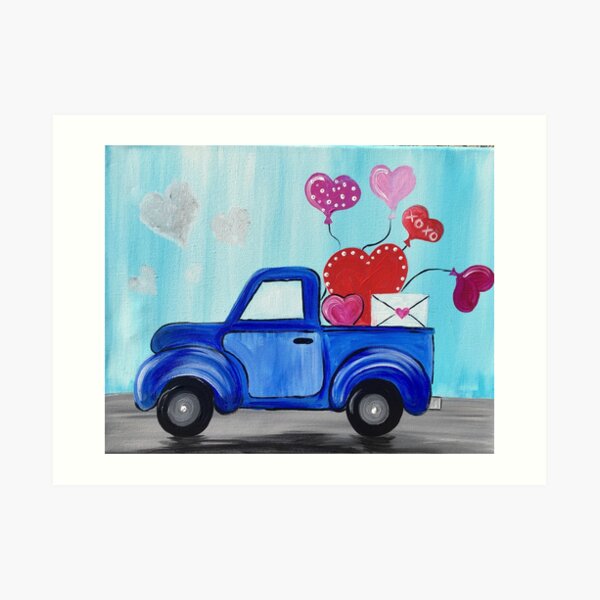 Love Truck Art Print