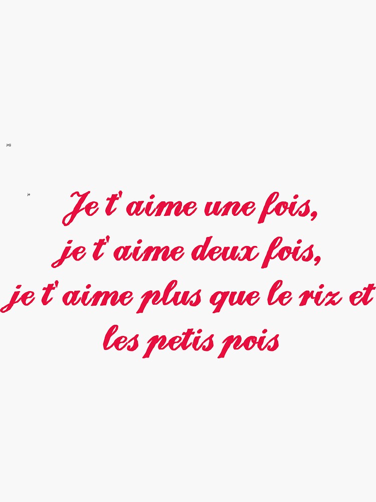 Sticker « Je t