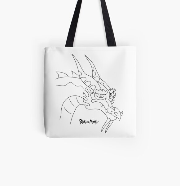 Rick and Morty - Dragon All Over Print Tote Bag