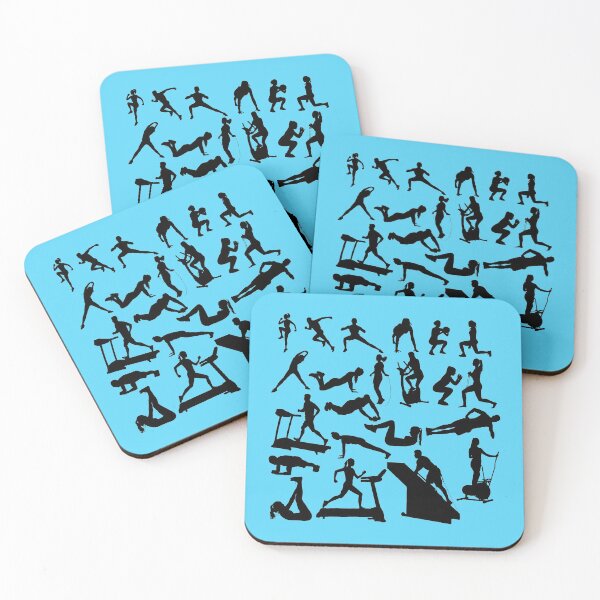 Item preview, Cardio Poses Stickers designed and sold by VectorPB.