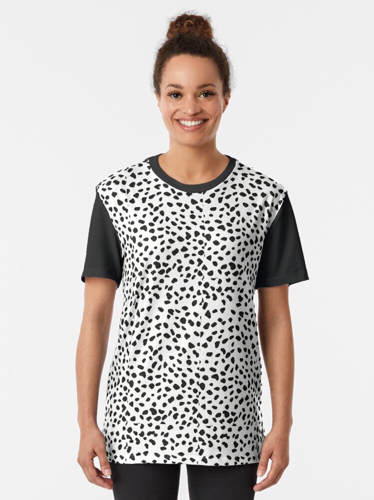 Monochrome Dalmation Shirt, Tops