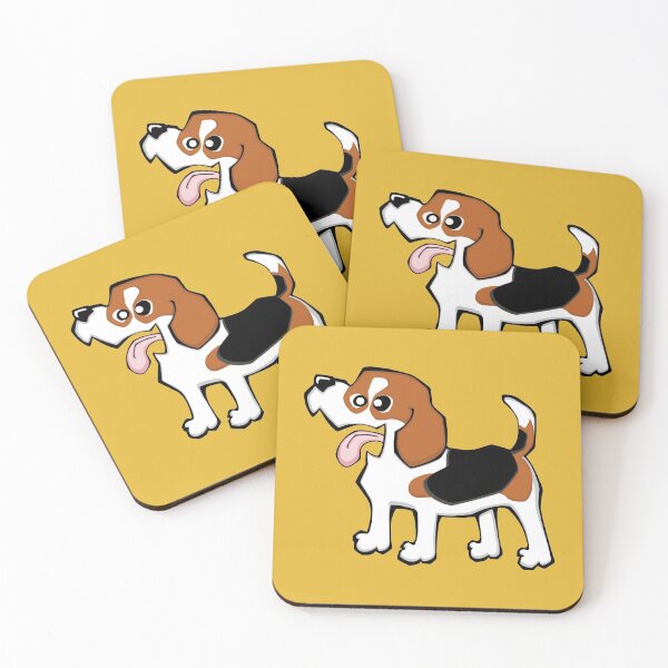 Item preview, Beagle - Tricolour (Full Body) YELLOW BG designed and sold by TheChicken.