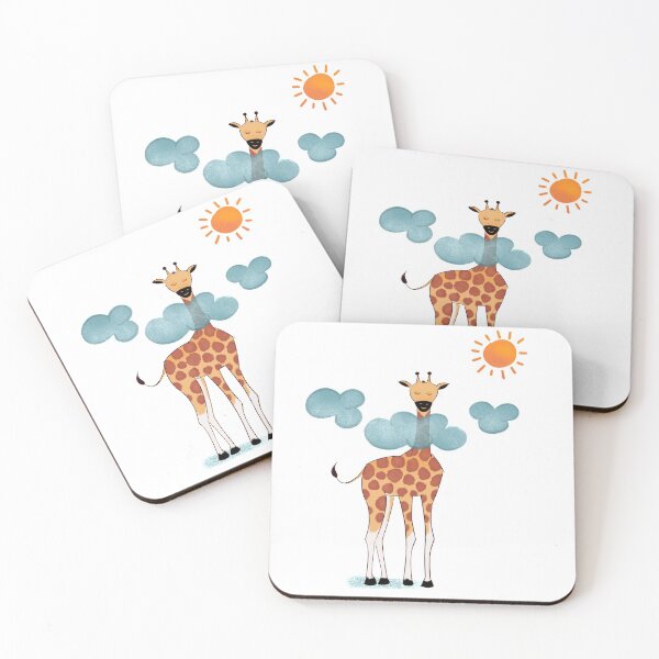 Artikelvorschau, Glückliche Giraffe und Sonne entworfen und verkauft von SibMa.