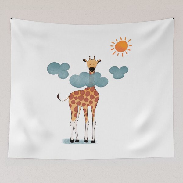 Artikelvorschau, Glückliche Giraffe und Sonne entworfen und verkauft von SibMa.