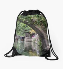 Water Village Zhouzhuang Drawstring Bag