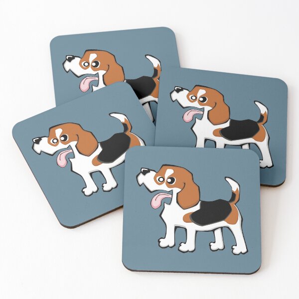 Item preview, Beagle - Tricolour (Full Body) BLUE BG designed and sold by TheChicken.