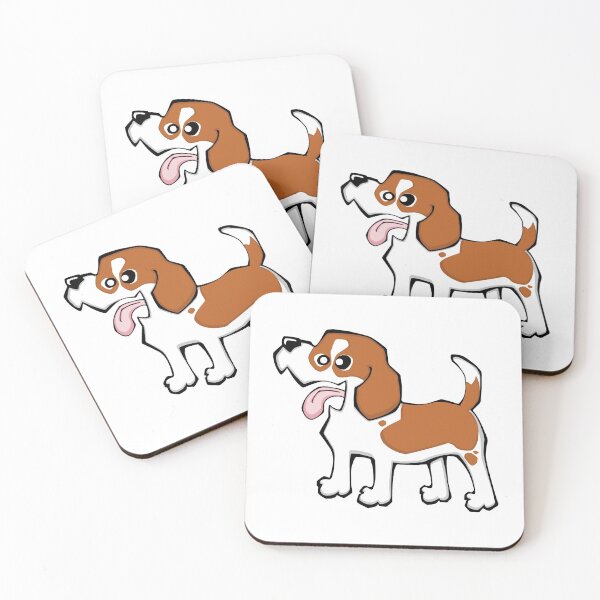 Item preview, Beagle - Red and White (Full Body) WHITE BG designed and sold by TheChicken.