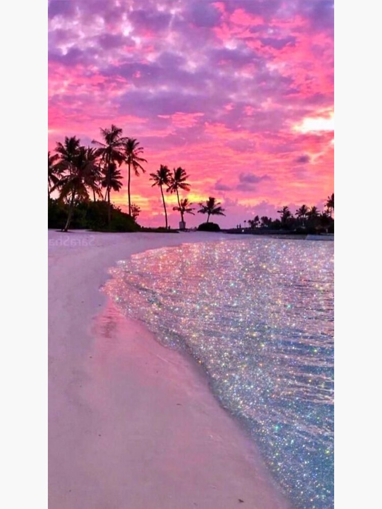 Thumbnail 3 of 3, Sticker, Sunset on a Beach designed and sold by paytonstach.