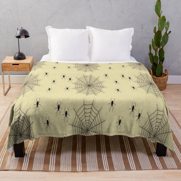 Item preview, Spiderweb and spiders brown pattern designed and sold by tetibright.