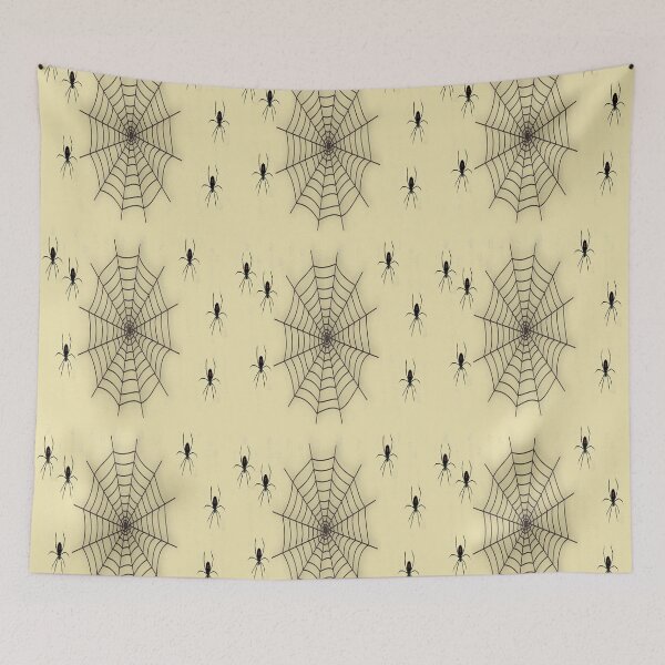 Item preview, Spiderweb and spiders brown pattern designed and sold by tetibright.