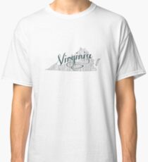 Virginia State Typography Classic T-Shirt