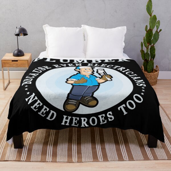 Item preview, Plumber because even Electricians need Heroes Funny T Shirt designed and sold by Gerald Waters.