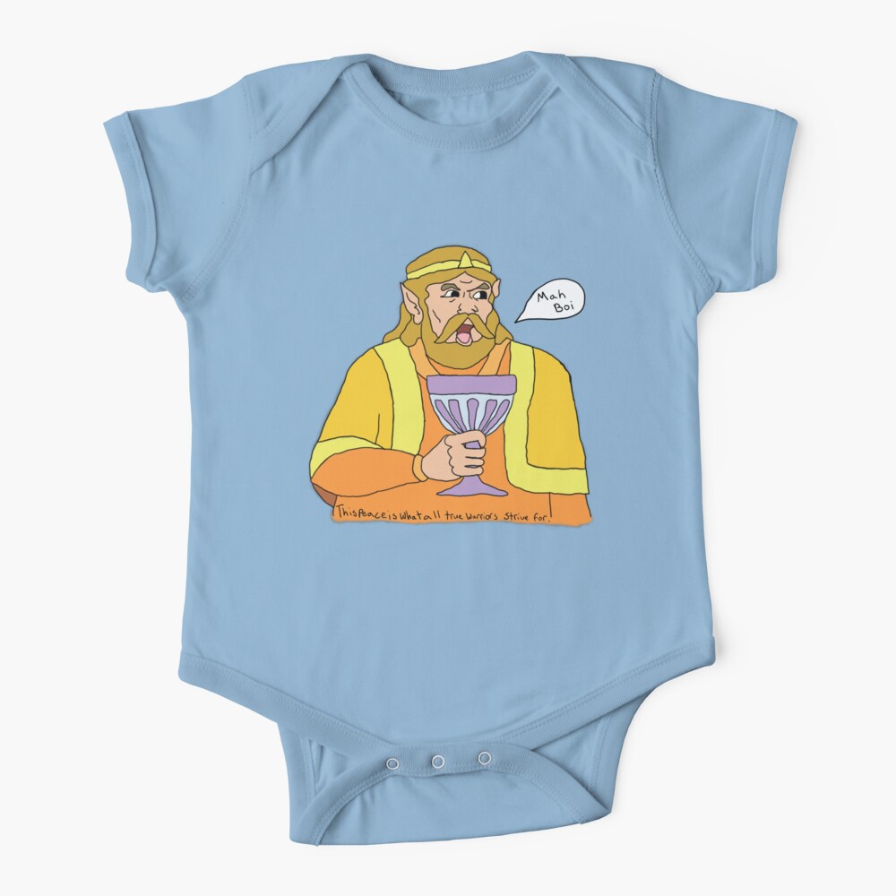 The King Of Hyrule Mah Boi Baby One Piece By Helloashwee Redbubble