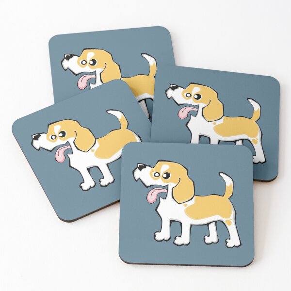 Item preview, Beagle - Lemon and White (Full Body) BLUE BG designed and sold by TheChicken.