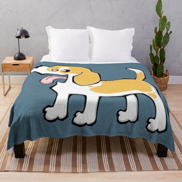 Item preview, Beagle - Lemon and White (Full Body) BLUE BG designed and sold by TheChicken.