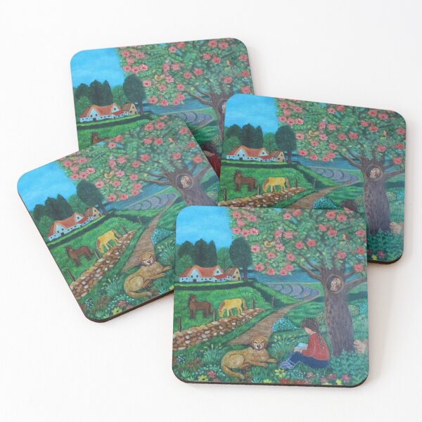 Item preview, Girl reading under a tree. designed and sold by gloria47.
