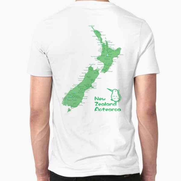 New Zealand's Map Slim Fit T-Shirt