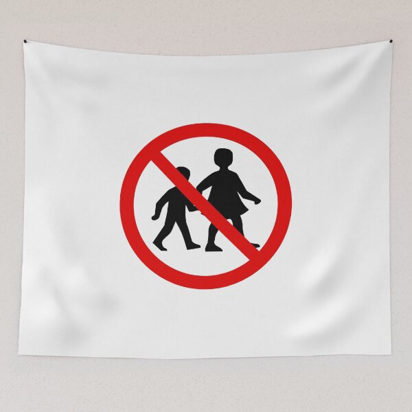 Item preview, No Children Allowed designed and sold by DoodleDashCollective.