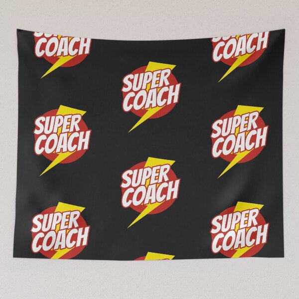 Item preview, Super Coach - Funny Coaching Superhero - Lightning Edition designed and sold by isstgeschichte.