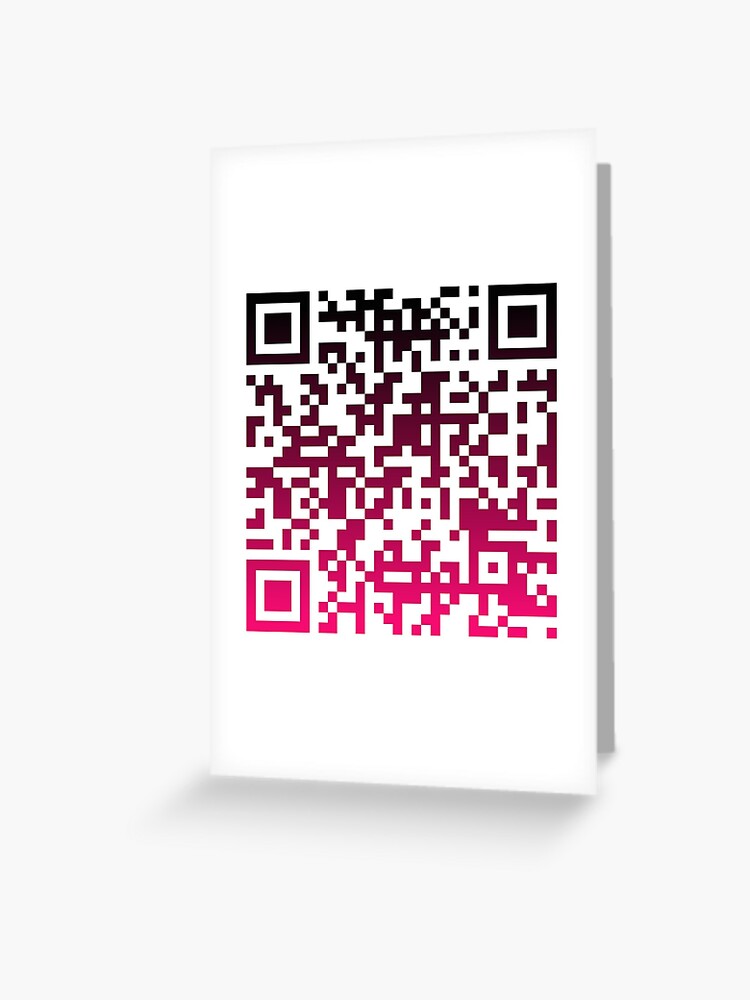 qr code" greeting card by anusilan redbubble qr code" greeting card