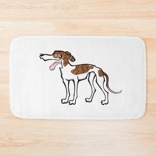 Item preview, Greyhound - Dark Brindle and White (Full Body) WHITE BG designed and sold by TheChicken.