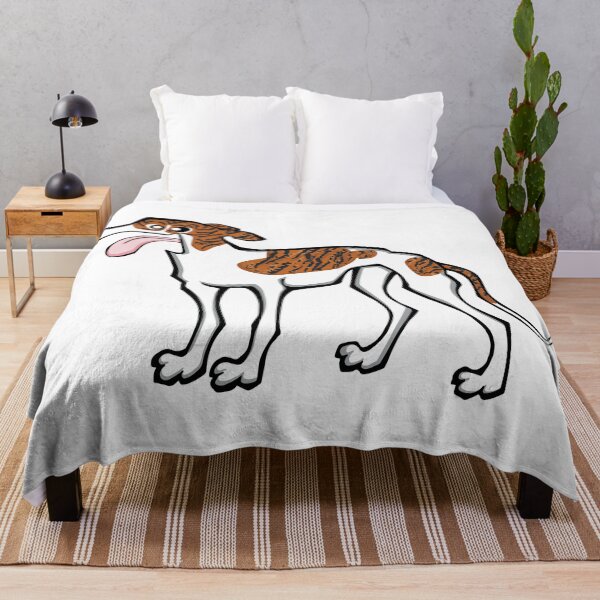 Item preview, Greyhound - Dark Brindle and White (Full Body) WHITE BG designed and sold by TheChicken.