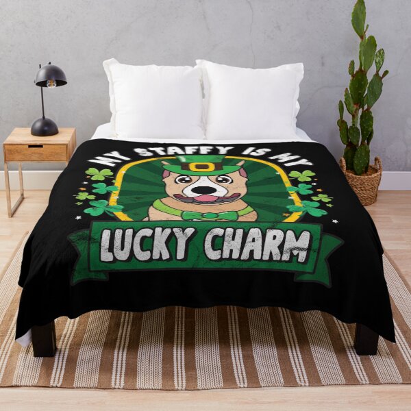 Item preview, Staffordshire Bull Terrier Staffy is my Lucky Charm St Patricks designed and sold by rafaeltto.