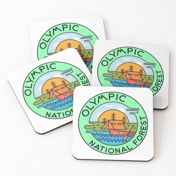 Item preview, Olympic National Forest Washington Camping Canoe designed and sold by DESTINATIONS DECAL DOS.