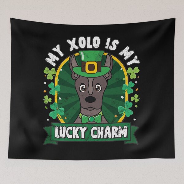 Item preview, Xolo Mexican Hairless Xoloitzcuintle is my Lucky Charm St Patricks designed and sold by rafaeltto.