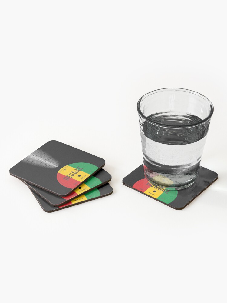 Alternate view of VINYL MUSIC / Reggae Coasters (Set of 4)