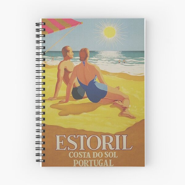 Item preview, Estoril, Portugal, Vintage Travel Poster designed and sold by vintagevivian.