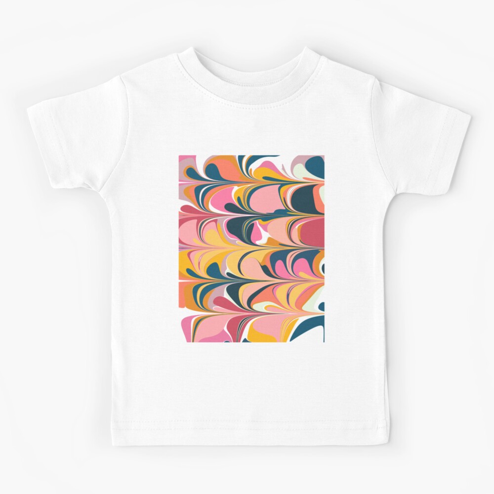 Monogram Rainbow Diagonal Lines Pattern Pop Art T-Shirt