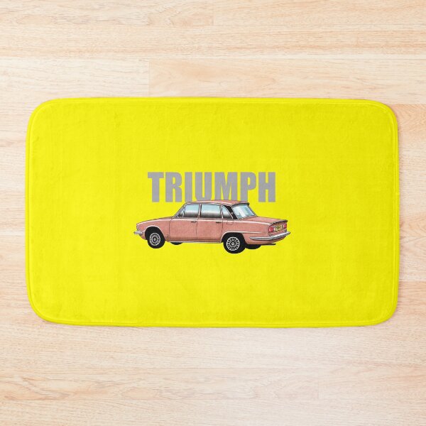 Item preview, Triumph 2500 TC saloon car illustration (with text) designed and sold by Retroblast.