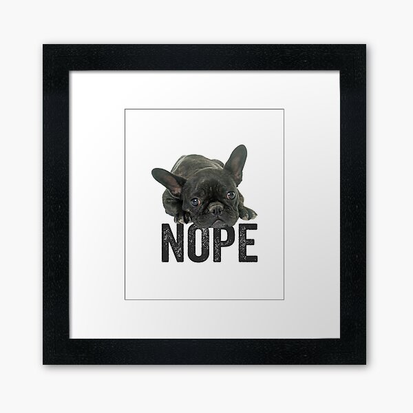 Artikel-Vorschau von French Bulldog Nope, designt und verkauft von kudostees.